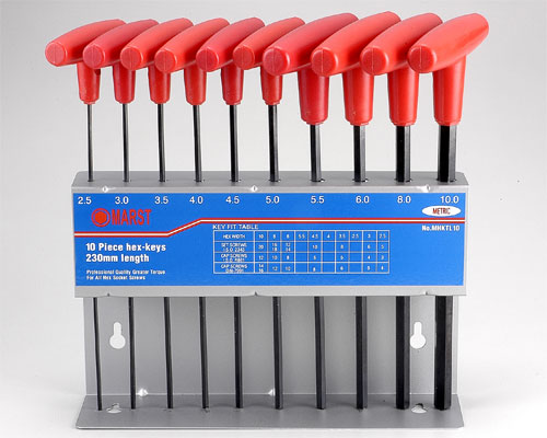 9 INCH T型六角扳手(9 INCH T-HANDLE HEX KEY WRENCH SET)